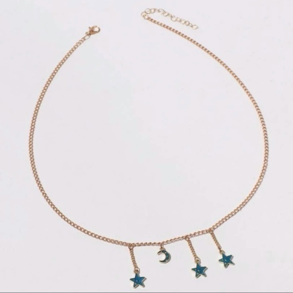 3/$30 💛 Falling Stars and Moon Necklace